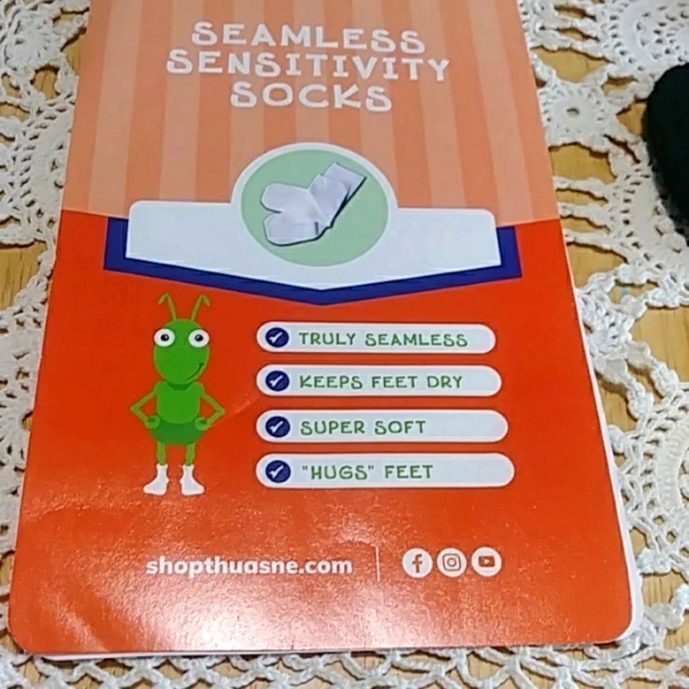 Seamless Sensitivity Socks SmartKnitKids Size Small
